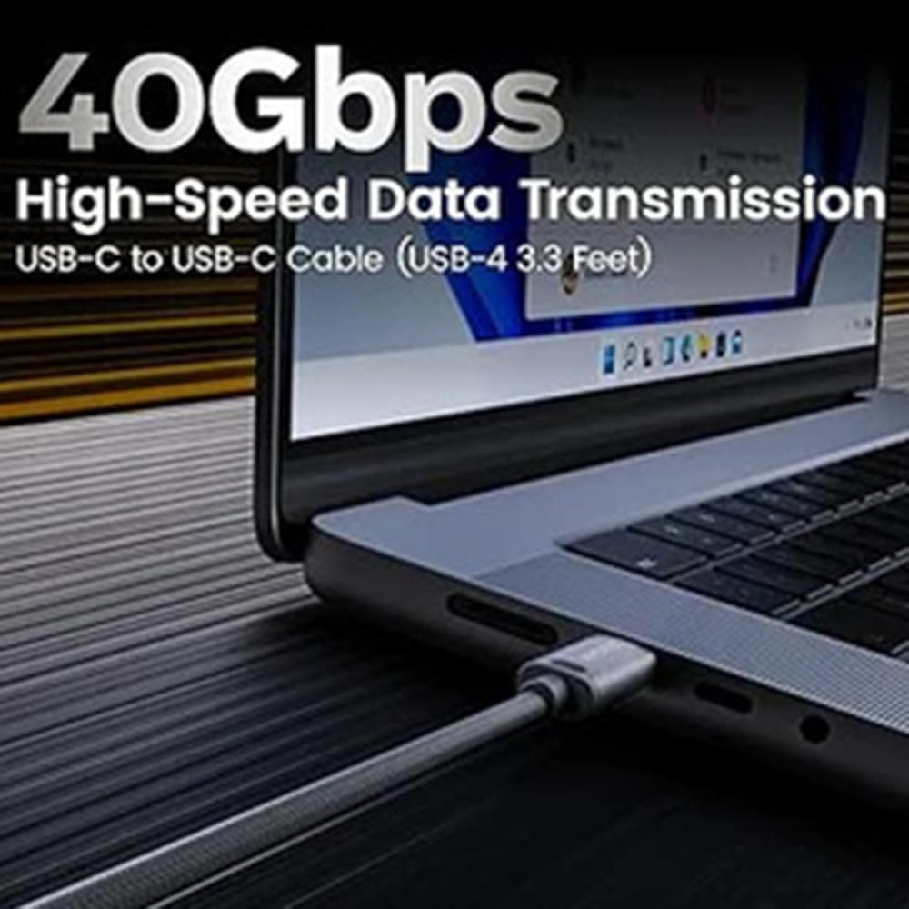 MOVE SPEED MSC01 1.2m Data Cable Full Function 40Gbps High Speed Transfer 240W Fast Charging Cord