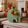 Fall Home Decorations Wooden Harvest Pumpkin Ornaments, Autumn Decorations, Decorative Tabletop Rustic Thanksgiving Decor Centerpiece for Festival