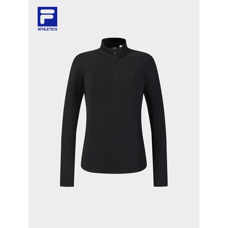 FILA Women s Half-Zip Knit Long Sleeve Performance Top L