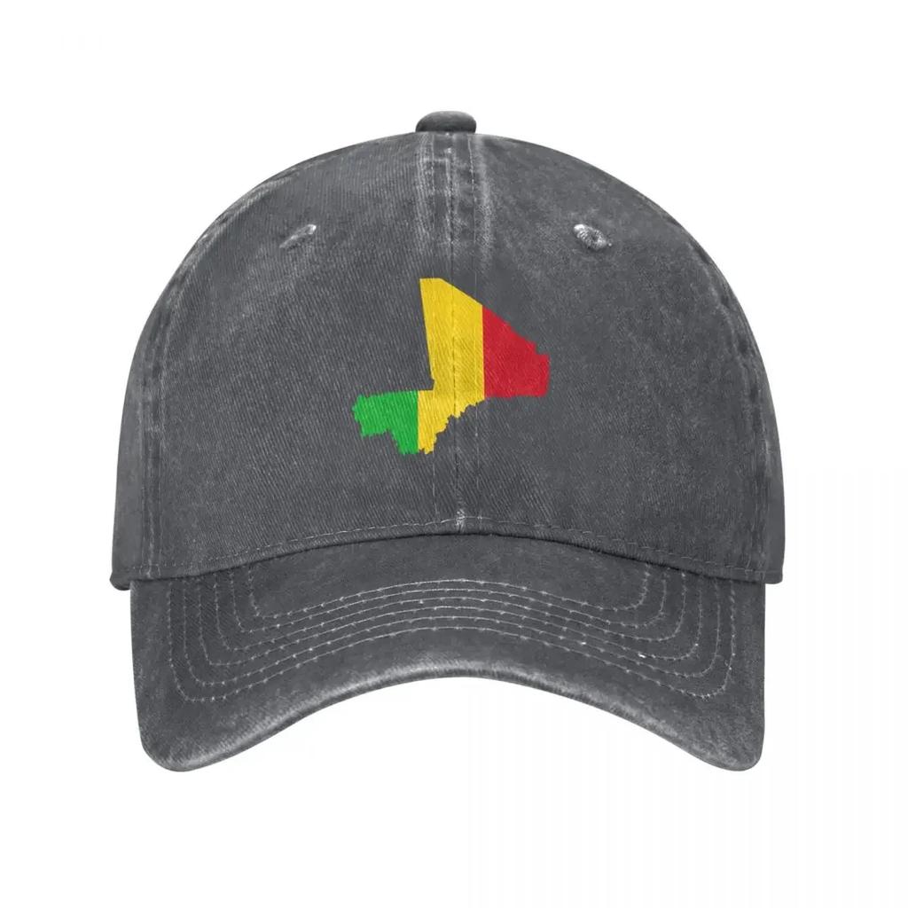 Flag Map of Mali Baseball Cap Ball Cap Beach Trucker Hat Cute Unisexs Hats Womens