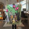 1pz Coperta in Flanella con Stampa del Gatto Simon, Alta Qualità per Tutte le Stagioni, Decorazione per la Casa, Calore e Comfort, Perfetta per Regali di Natale