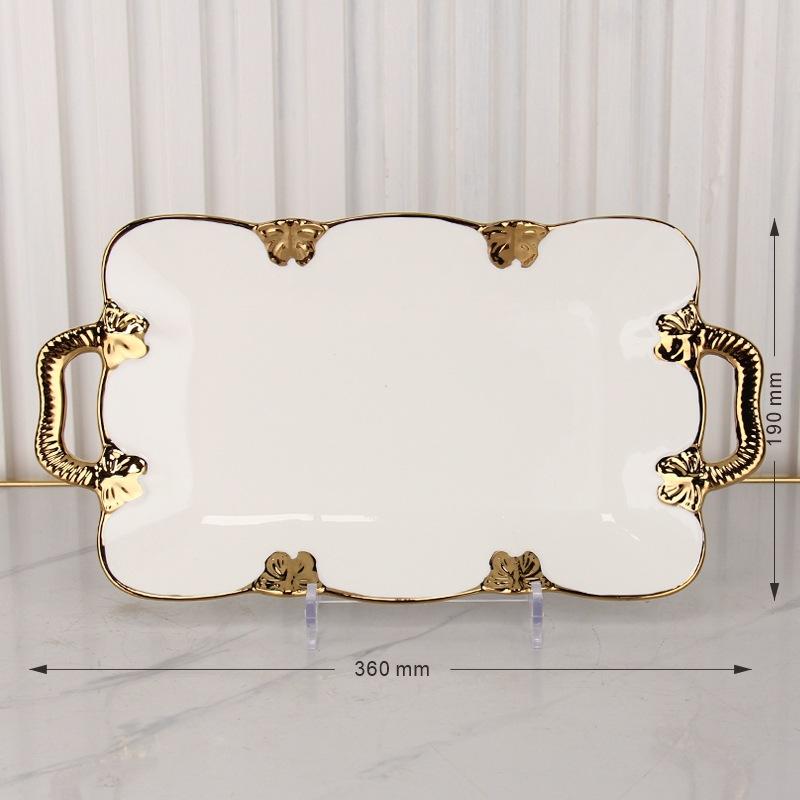 Butterfly Ceramic Dining Plate Steak Plate Sushi Plates Fish Dish Soup Plates Dessert Bowl Cake Stand Snack Bowl Fruit Bowl Tray