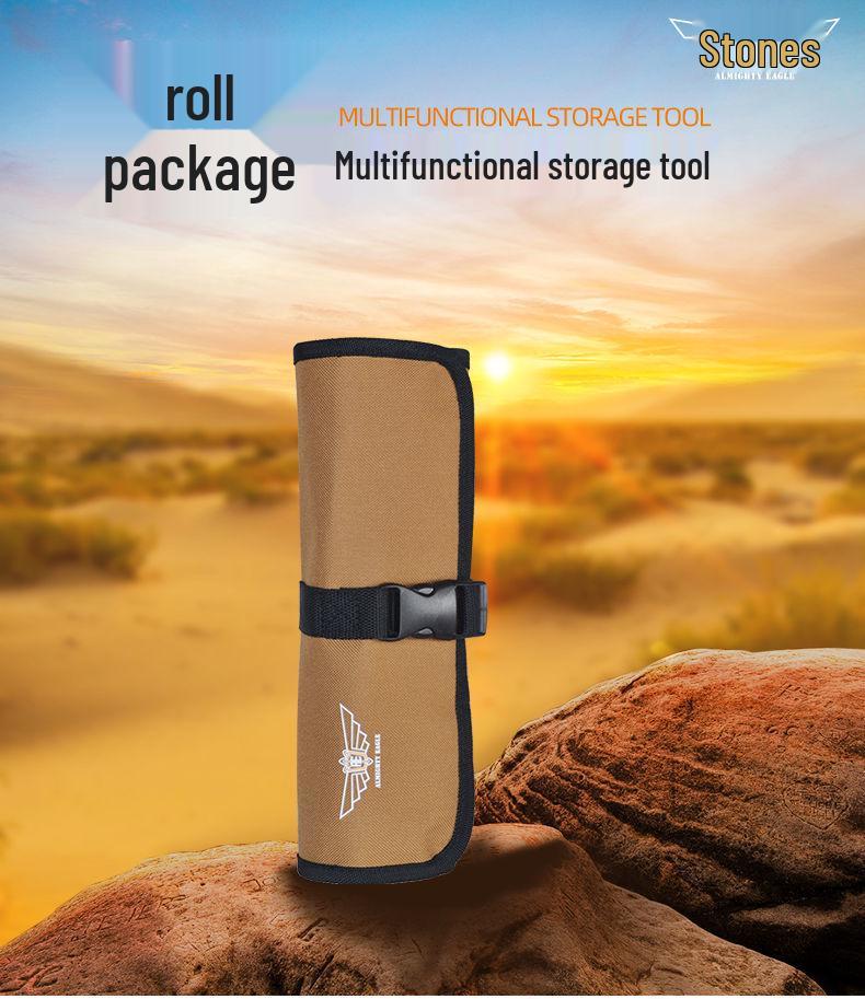 Multifunctional Roll-up Tool Bag for Electricians and Motorcyclists