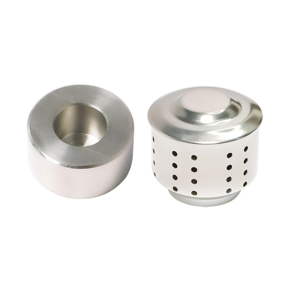 Portable Espresso Coffee Maker Antisplash Valves Stainless Steel Texture Splashproof Lid Suitable for Coffee Machine