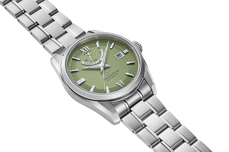 Orient Star RK-AU0107E Men's Automatic Watch, Contemporary Date, Mechanical, Made in Japan, with 2-Year Manufacturer's Warranty, Green