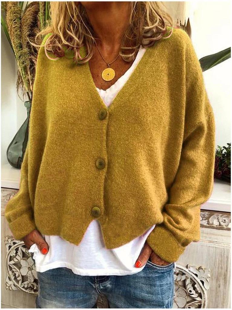 2023 Autumn/Winter Women's Casual Loose Knit Cardigan Sweater