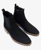 Joenshoe Lil Suede Side Zipper Chelsea Boots Black