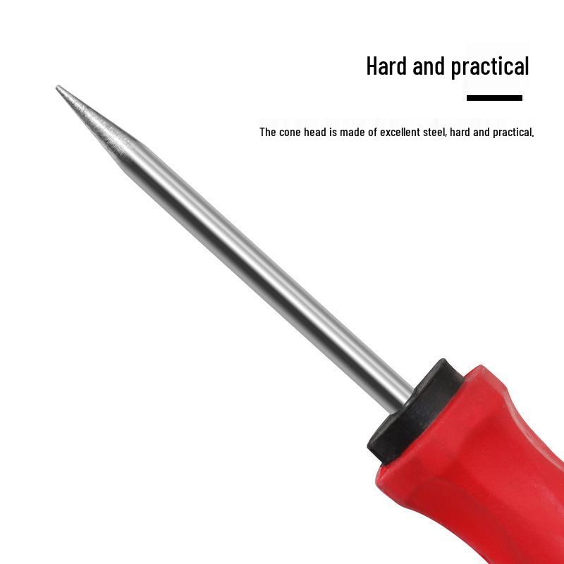 Red Handle Grout Slotting Tool - 1mm Cone Tip for Seam and Floor Gap Cleaning
