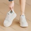 Women's Platform Casual Shoes Autumn Mesh Breathable Comfortable Flats Fashion Lace Up Height Increase Non Slip Vulcanized Shoes
