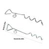Durability Iron Pet Tie Out Retainer Screw Alloys Spirals Dog Tie Out Stake for Trampolines Swing and Tent