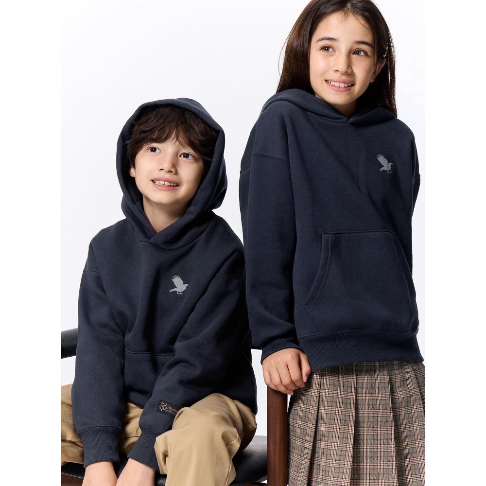 

Gu By Uniqlo Kids Унисекс Тяжелая Толстовка С Капюшоном Гарри Поттер 69 NAVY/100cm