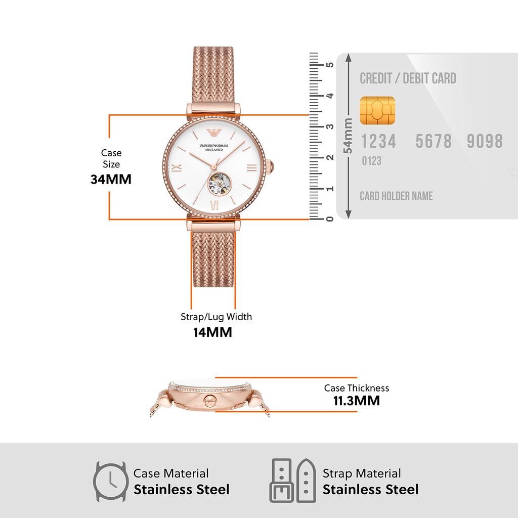Watch NA AR60063 Pink Gold [Emporio Armani] Women's