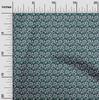 oneOone Cotton Flex Dark Green Fabric Floral Craft Projects Decor Fabric Printed By The Yard 40 Inch