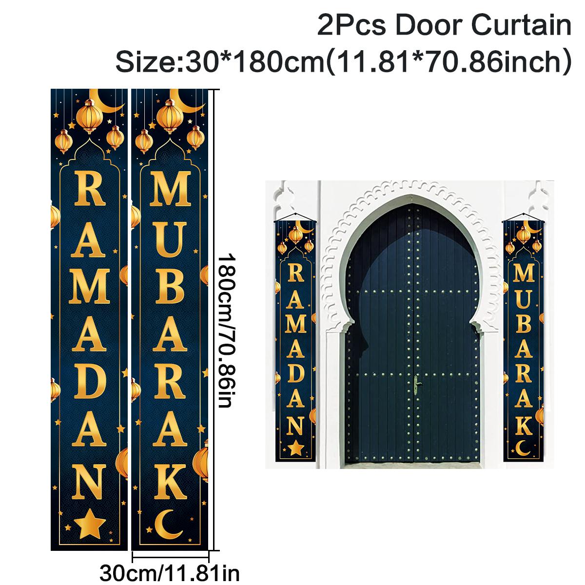 

Ramadan Decoration 2024 Door Banner EID Mubarak Decor For Home Banner Decor Ramadan Kareem Islamic Muslim Party Eid Al-Fitr Gift