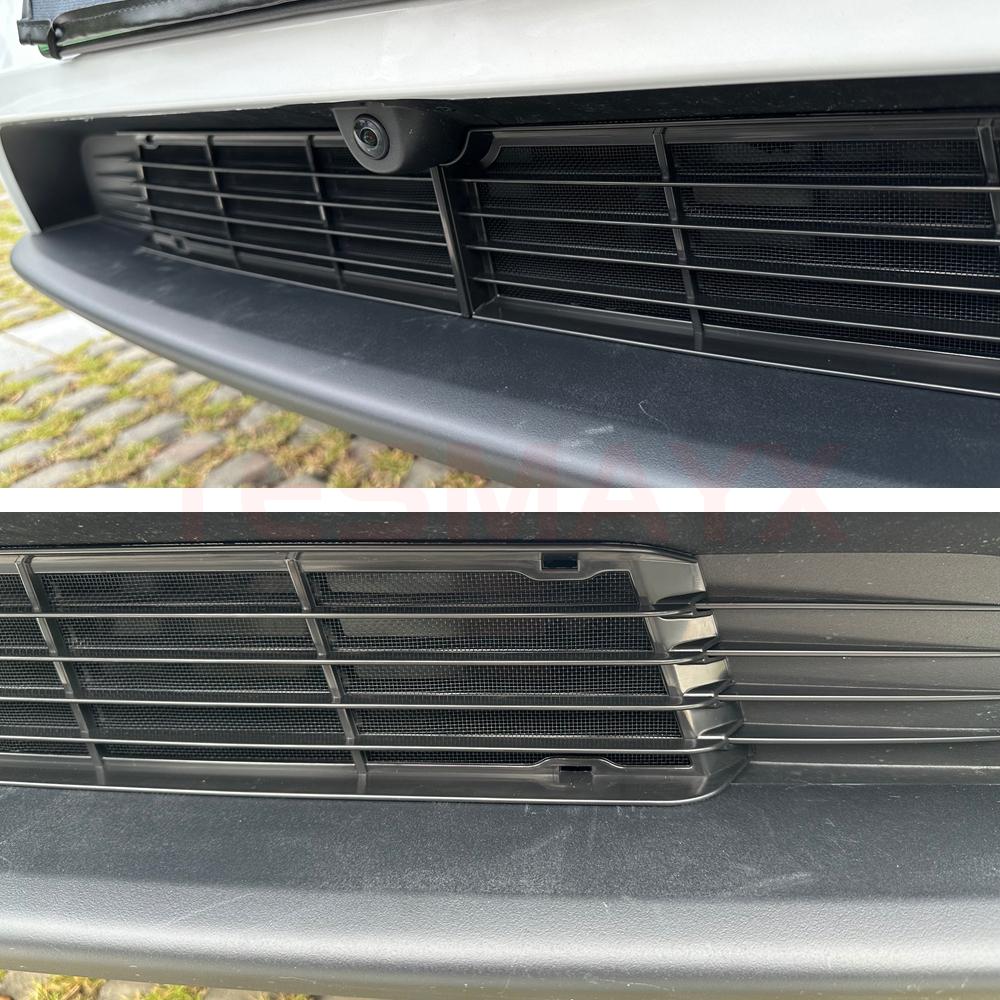 Front Grill for Tesla Model Y Juniper 2026 2025 Mesh Grille Grid Inserts Air Inlet Vent Cover with Insect Protection Accessories