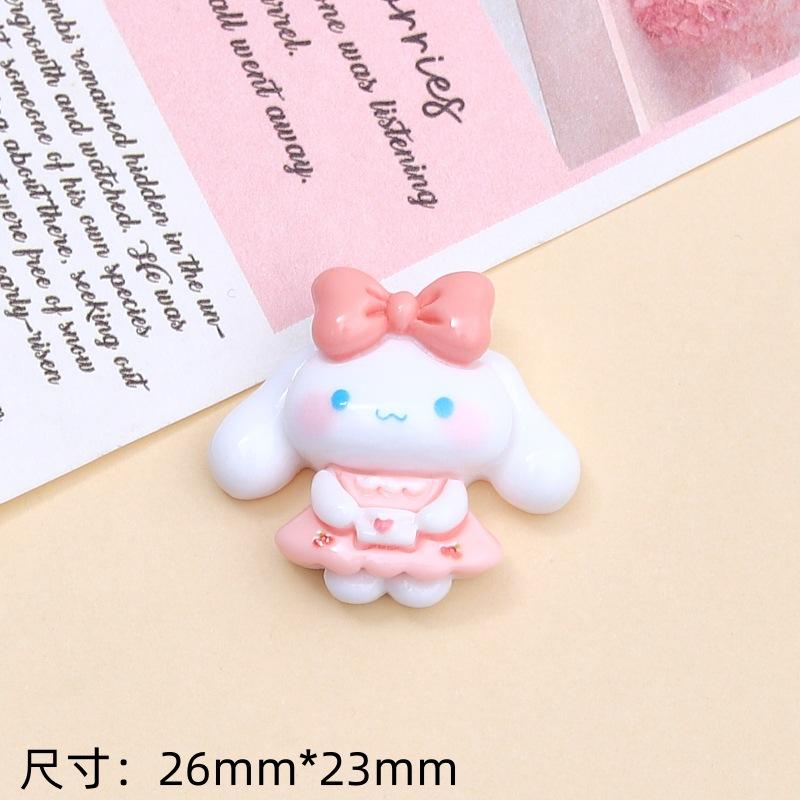 10Pcs Cartoon Bright Surface Animal Hug Flower Cat Resin Flat Back Scrapbook Diy Jewelry Hair Clips Ornament Accessories A4