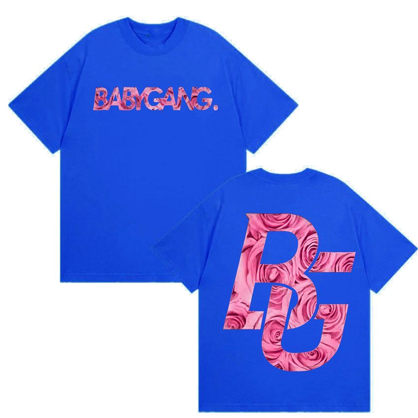 Rapper Baby Gang Album Tour Logo 2025 T Shirt Men Women Vintage High Quality Cotton T-shirt Casual Oversized T-shirt Streetwear