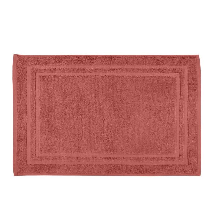 Tapis de bain en coton 45 x 70 cm Lilas terracotta