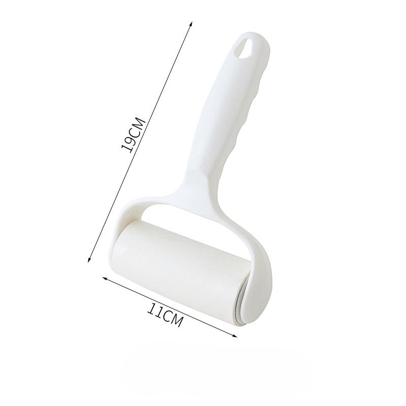 Роликовая щетка Аппликатор для ворса Роликовый аппликатор для одежды Одежда Замена волос Рулонная бумага Войлок Удаление ворса Удаление ворса Аппликатор для ворса с кровати 19*11cm белый
