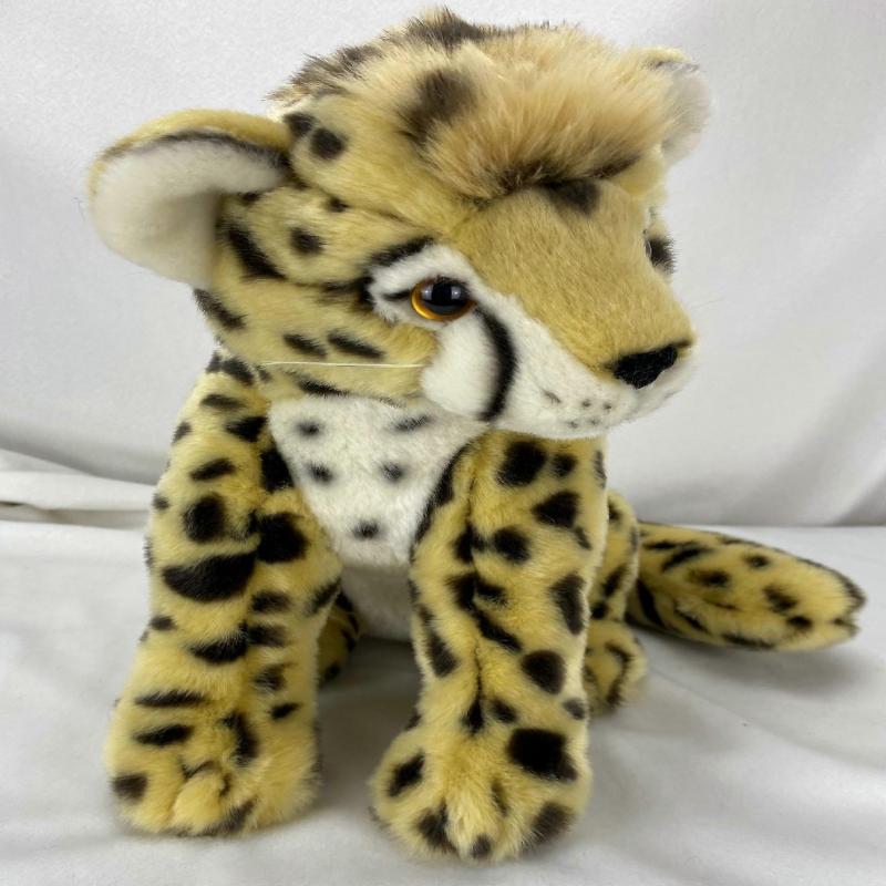 Creative Simulation Cute Plush Toy Sitting Posture Leopard Super Soft Short Plush Childrens Plush Toy