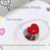New Creative Love Toilet Press Toilet Flush Switch Tank Button Auxiliary Pump Cover Hand Pressure Accessories Bathroom Supplies