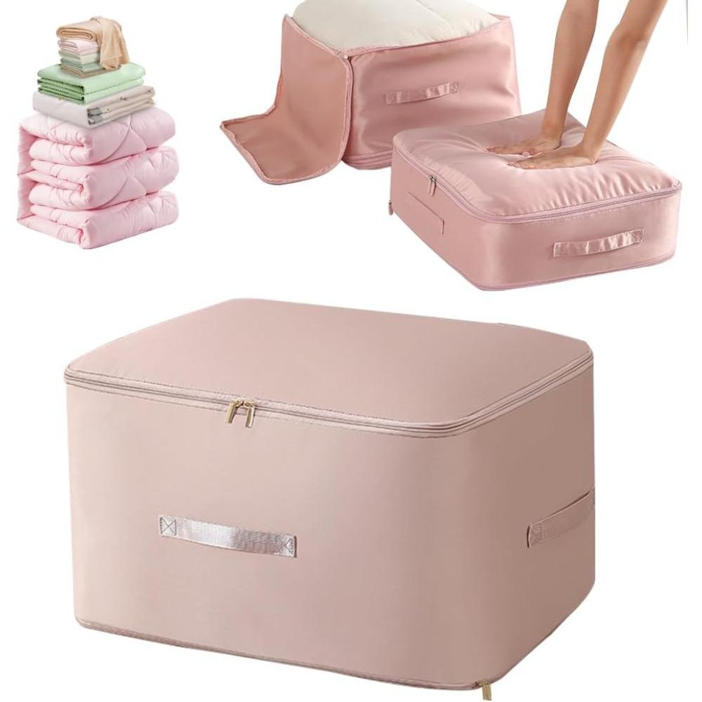 

Super space-saving self-compressing storage bags, storage boxes for space saving, heavy-duty moving bags, self-compressing moving and organizing bags L（54*42*30） розовый