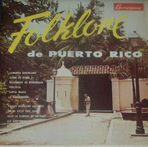 LP Record VARIOUS  Folklore De Puerto Rico DG1001 BORINQUEN Puerto Ric CountryFolk Used