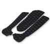 3Pcs Surfing Surfboard Anti Slip Traction Pad Tailpad Deck Grip (Black)