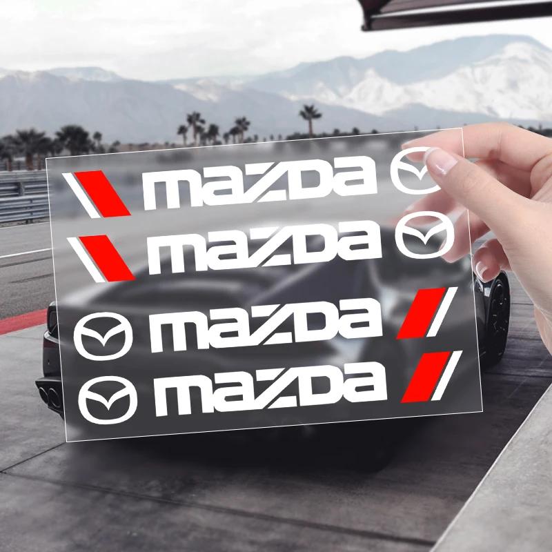 4 Pièces PVC Protège-Badge Poignée de Porte de Voiture Autocollant Essuie-Glace Pour Mazda 3 5 6 323 626 CX-3 CX-4 CX-5 CX-7 CX-9 Axela 6 RX8 7 MX3