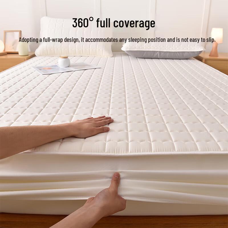 Heilan Home Washed Cotton Fitted Sheet