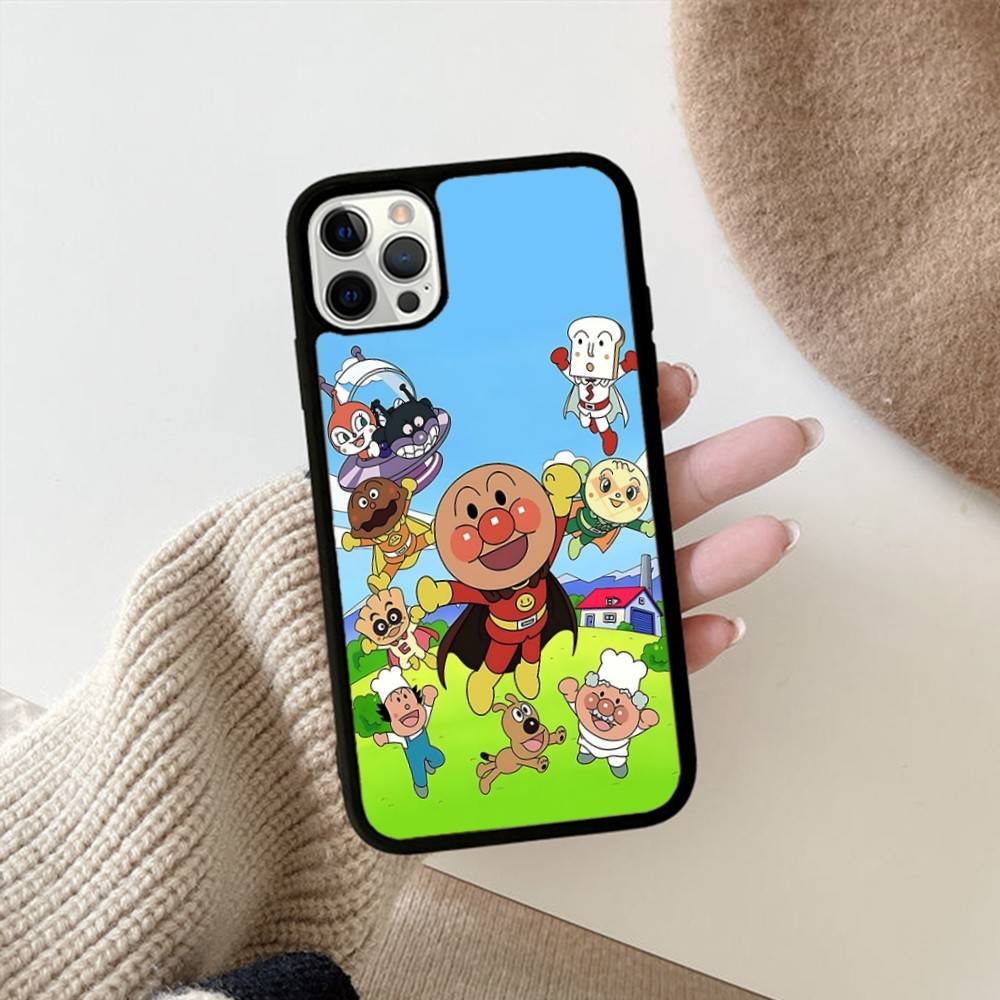 Cartoon Cute Fashion A-anpanmanes PC+TPU Protective Phone Case For IPhone 17 16 Pro Max 15 Plus 14 13 12 11 Cover