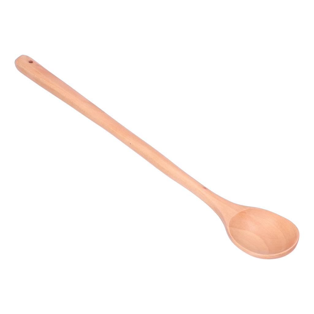 Wooden Spoon Long Handle Design Exquisite Texture Wood Serving Spoons for Kitchens and