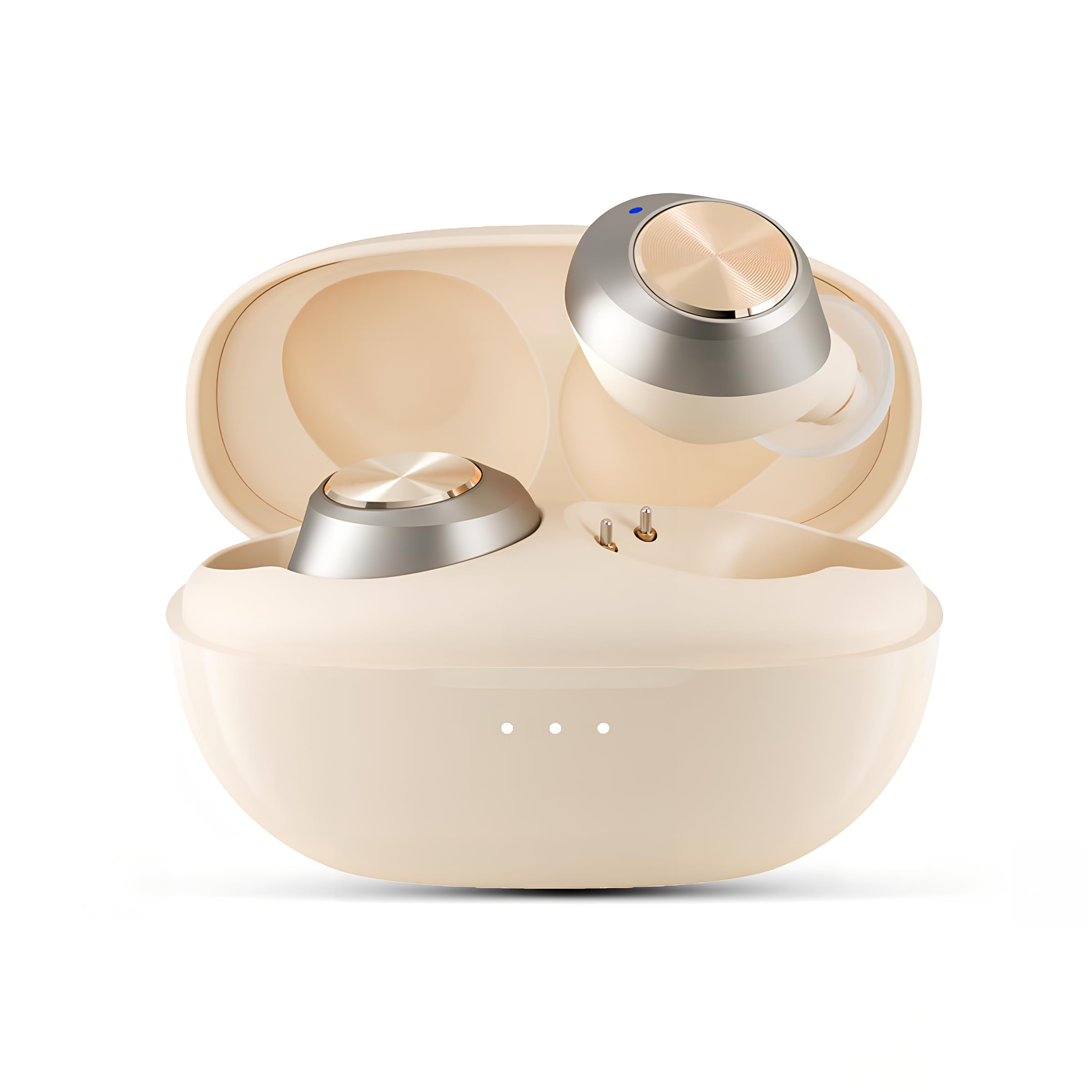 

Беспроводные наушники Новейший дизайн Bluetooth Звук Настоящие беспроводные наушники с ENC Шумоподавлением До 50 часов воспроизведения Быстрое касание Автоматическое мгновенное Идеальный слоновая кость