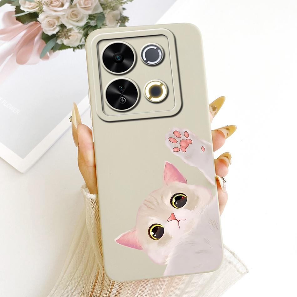 For ITEL P65 Cute Cat Flower Cartoon Phone Case For Itel P671L ItelP65 Shockproof Soft Silicone Covers Bumpers
