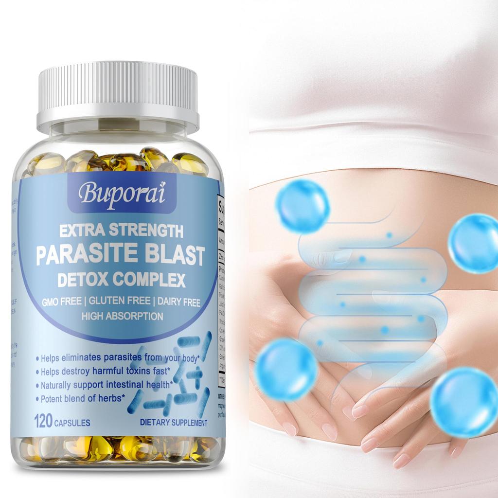 Parasiten-Blast Entgiftungs-Komplex 1485mg - mit Wermut, Schwarznussschale, Nelke
