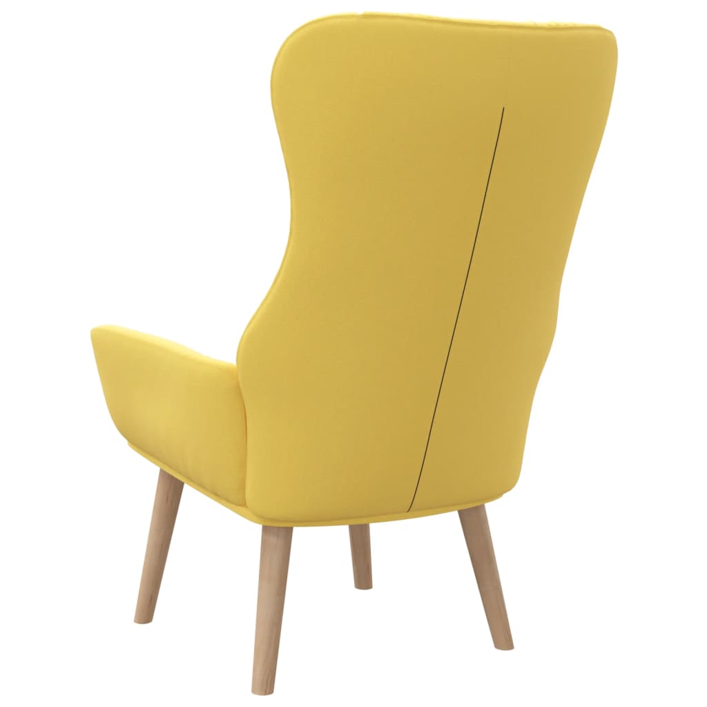 Recliner Armchair Mustard Yellow Fabric