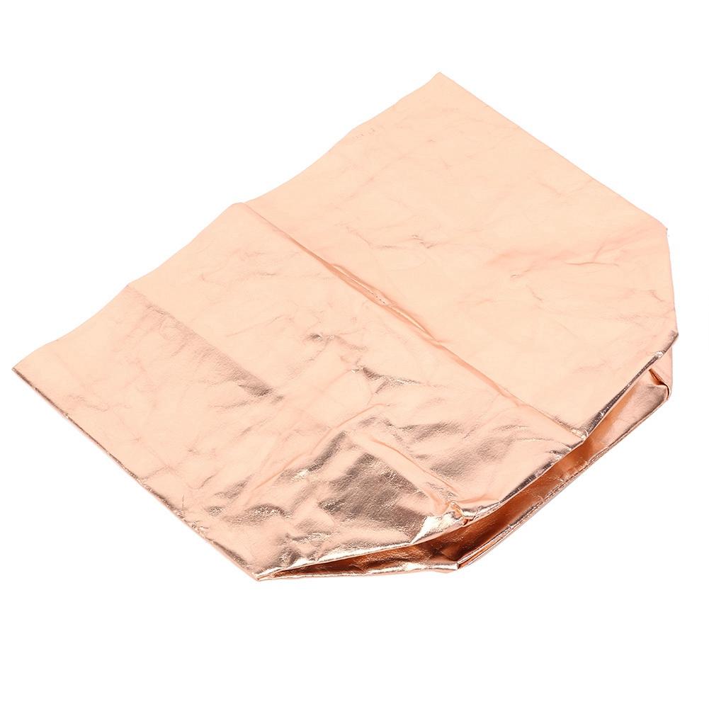 Kraftpapier Waschbar Wiederverwendbar Pflanzbeutel Pflanzen Anzuchtsäcke für Garten Balkon Roségold 20x20cm
