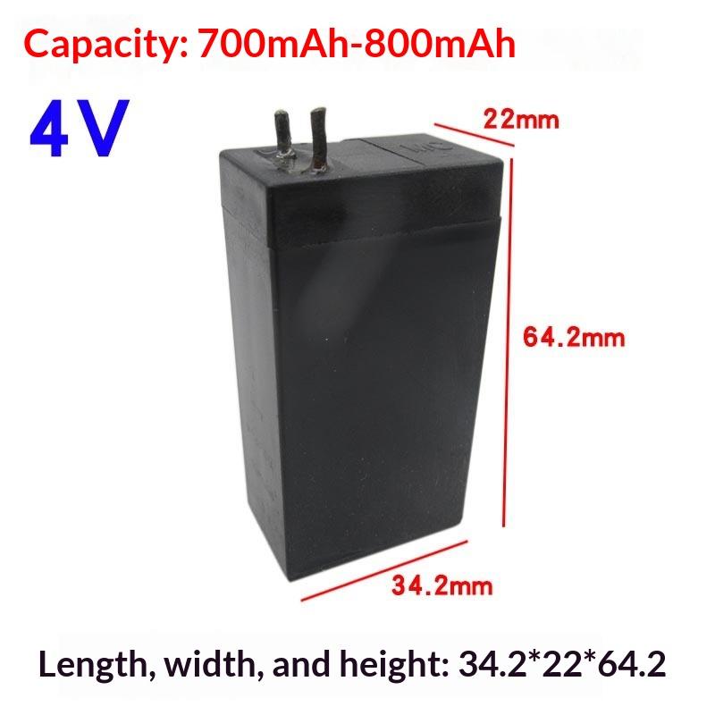 4V Lead Acid Battery 350-2100Mah Rechargeable Storage Batteries Led Lamp Headlights Flashlights Electric Mosquito Swatter