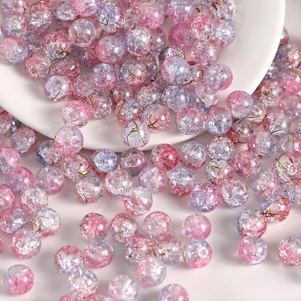 

Dunhuang Style 10mm Crackle Jade Glass Beads for DIY Jewelry Making 10mm (50 beads per pack)