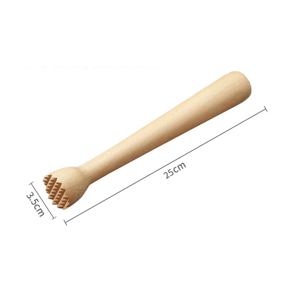 Hammer Bar Tool Mixer Cocktail Wooden Muddler Masher Stirrer Ice Crusher