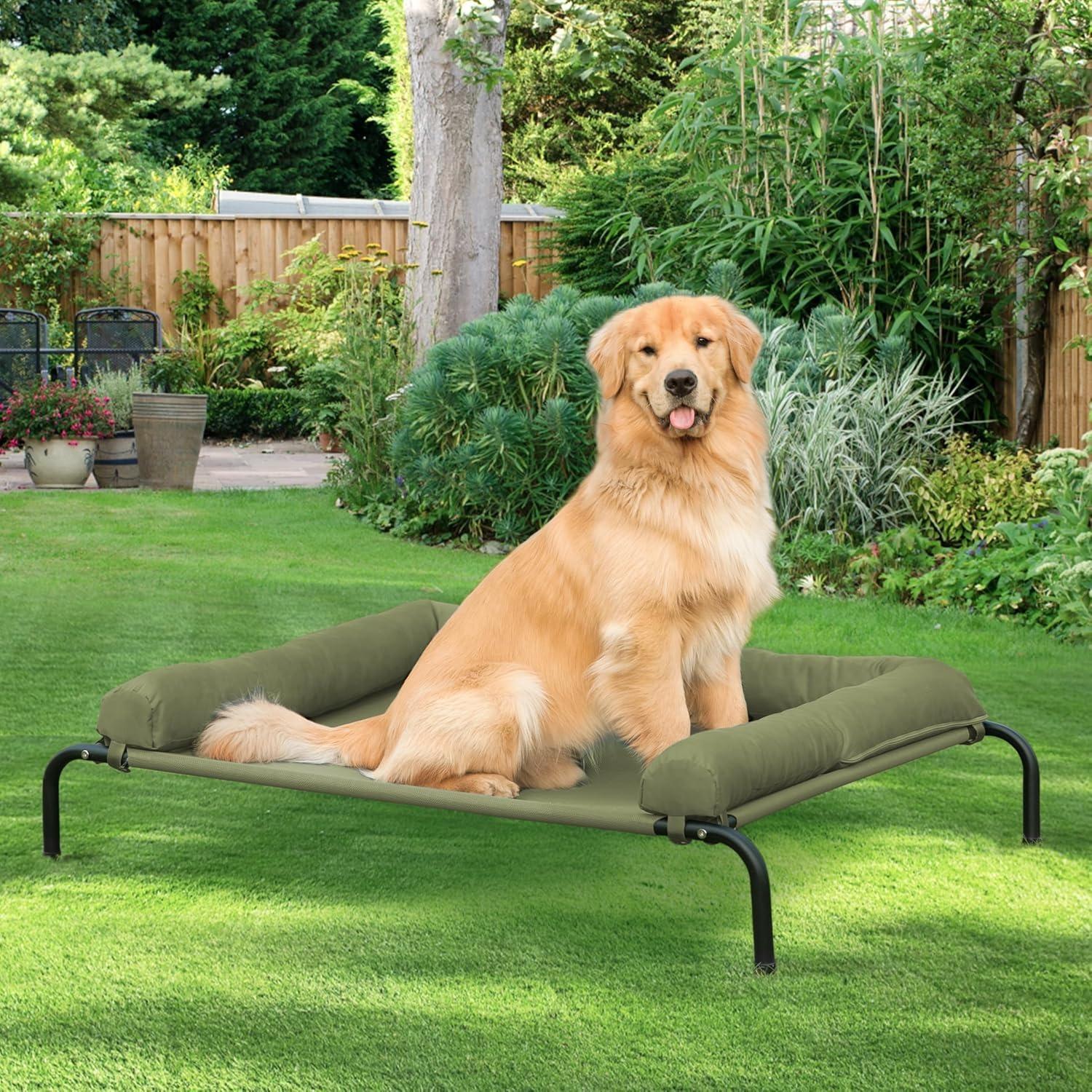 Luxury Orthopedic Dog Elevated Bed Removable
