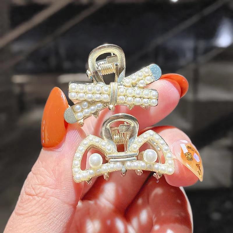 Mini Pearl Diamantový dráp do vlasů Ženy Dívčí Retro kamínková květina Spona na krabí dráp Malé sponky do vlasů Vlasové doplňky Krabí dívka