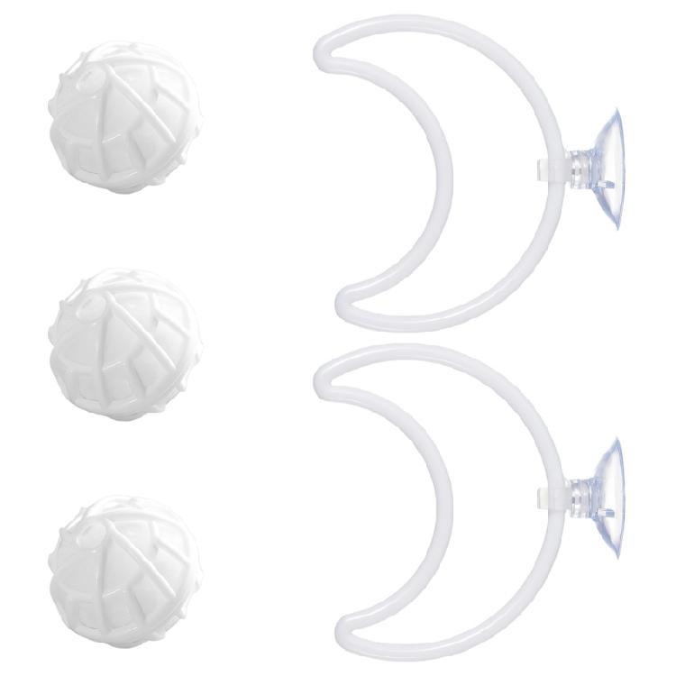 

2PCS Enrichment Products ABS Buoyant spirals And globes Set For Limited Space Entertainment And Enjoyment
