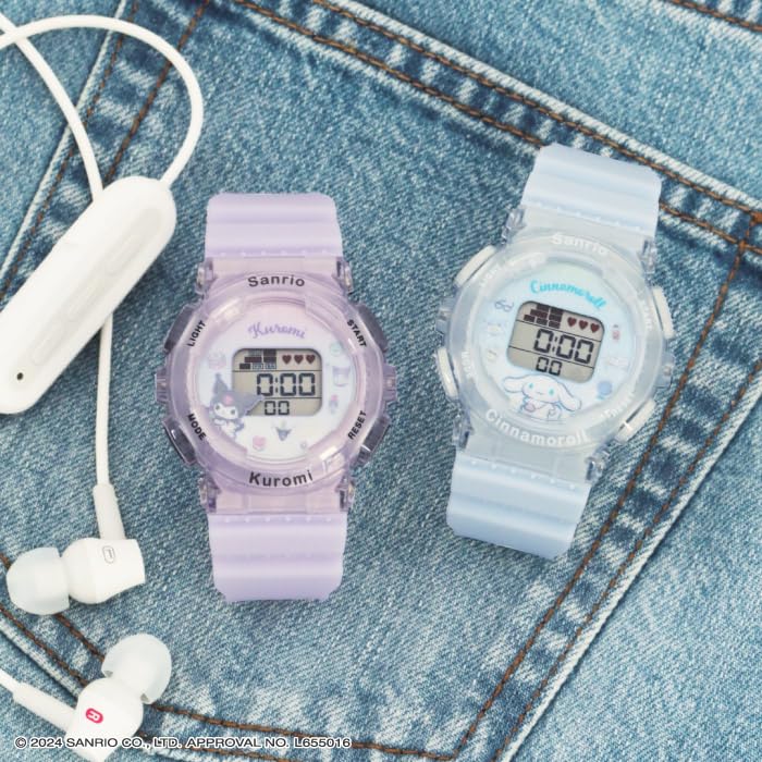 Sun Flame Co., Ltd. J-Axis Sanrio Digital Watch, Cinnamoroll, Women's, Blue, CR3C0003-CN