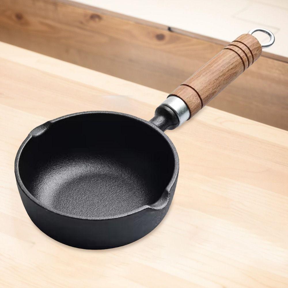 Thickened Non Stick Frying Pan Double Drip-Spouts Mini Cooking Pot Cooking Pot  Induction Cooker
