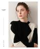 Women's Loose Fit Cashmere Diamond Plaid Knit Sweater - Autumn/Winter Round Neck Color Block Outerwear