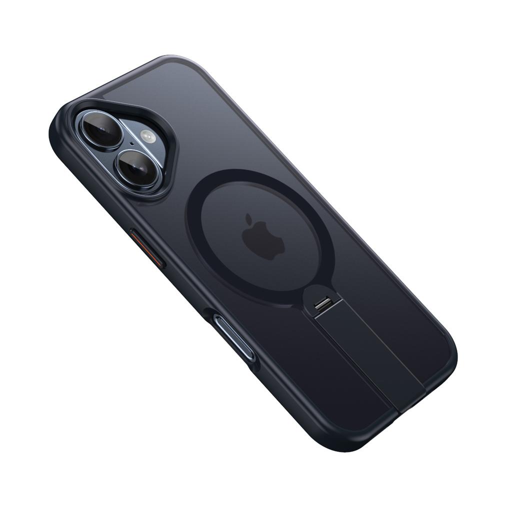 Applicable To iPhone16promax Magnetic Mobile Phone Case Magsafe Apple 15 Vertical Invisible 360 Bracket Protection