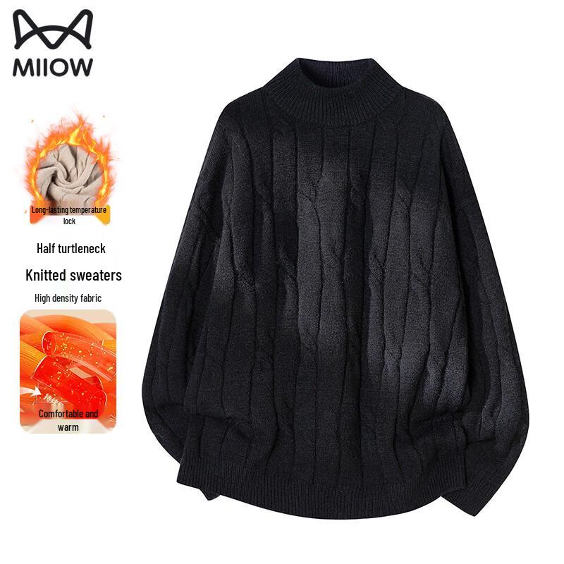 Mao Ren Couple High-Neck Warm Knit Sweater