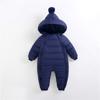 Baby Fashionable Versatile Padded Lined Onesie Down Jacket Cotton Cozy Thickened -Windproof High Quality Lightweight Warm Outdoor Indoor Cute Jacket