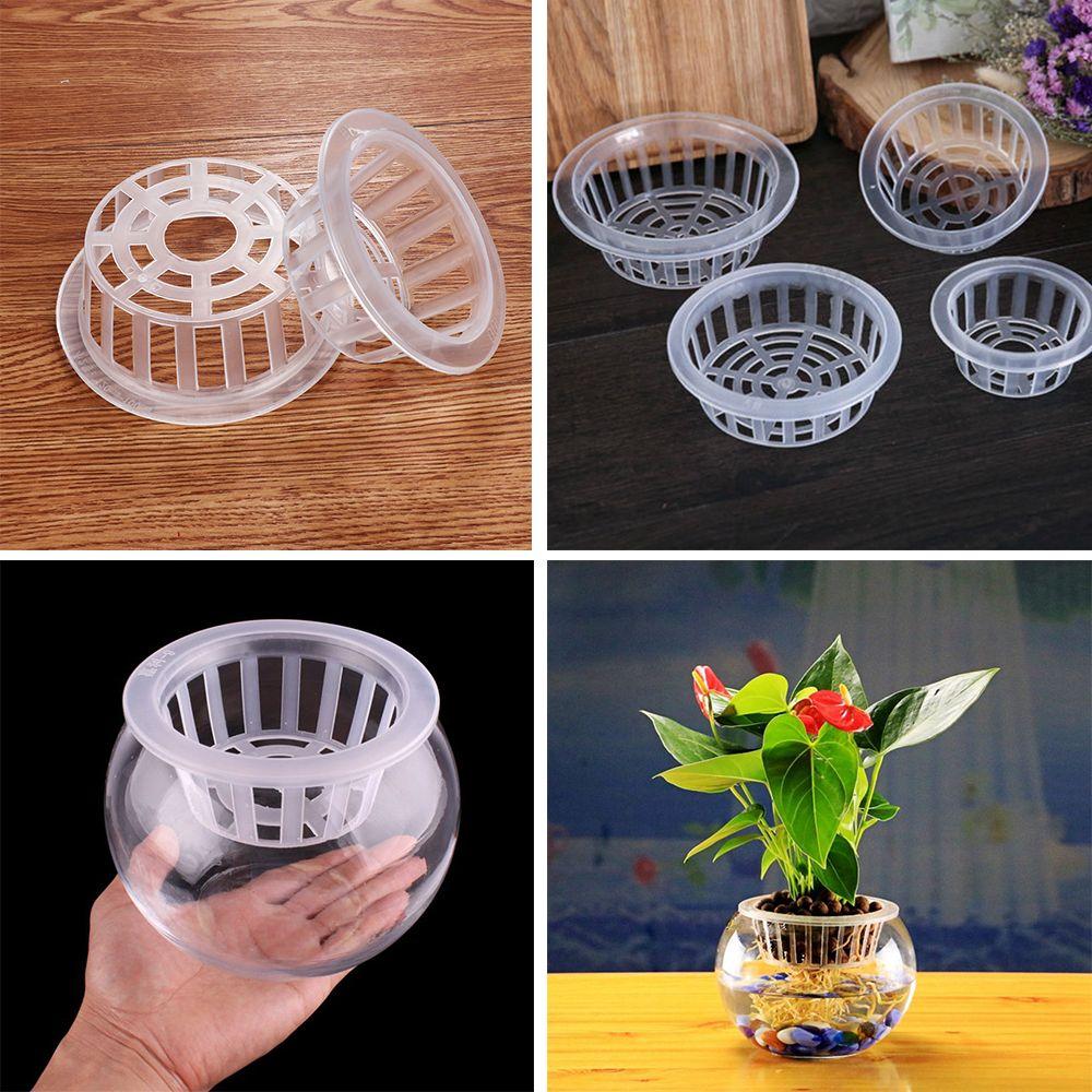 2Pcs Garden Supplies Flower Pot Aquarium Plant Culture Blue Plants Growth Mesh Net Cloning Plastic